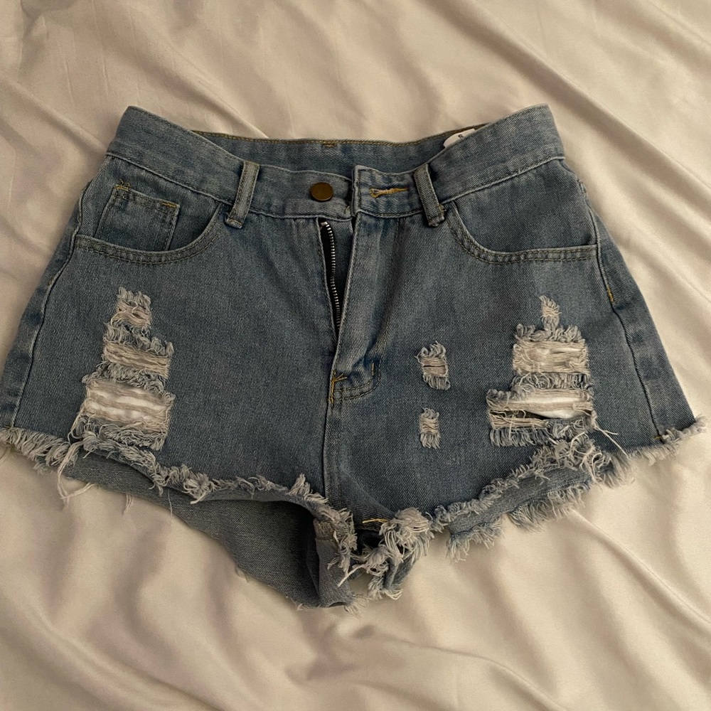 denim shorts